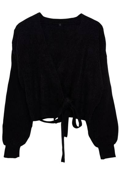 Kadın Moda Şık Regular V Yaka Regular Yumuşak Dokulu V Yaka Triko Hırka