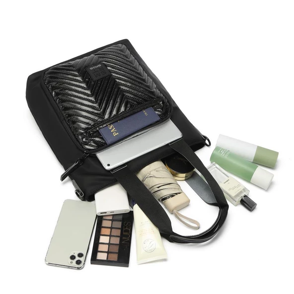 Smart Bags Parlak Kumaş Çapraz Askılı Kadın Omuz Çantası 3248 - 7