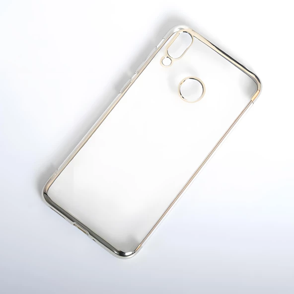 Huawei Honor 8C Kılıf Dört Köşeli Lazer Silikon Kılıf - Resim 3