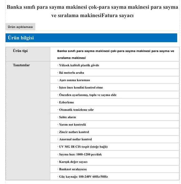 NX-900 Ofis Tipi Para Sayma Makinesi ( Çift Cıs - Dolar Karışık Sayım ) - 5