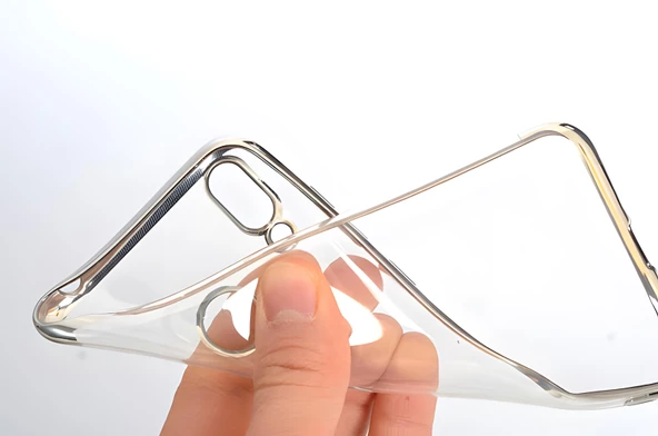 Huawei Honor 8C Kılıf Dört Köşeli Lazer Silikon Kılıf - Resim 8