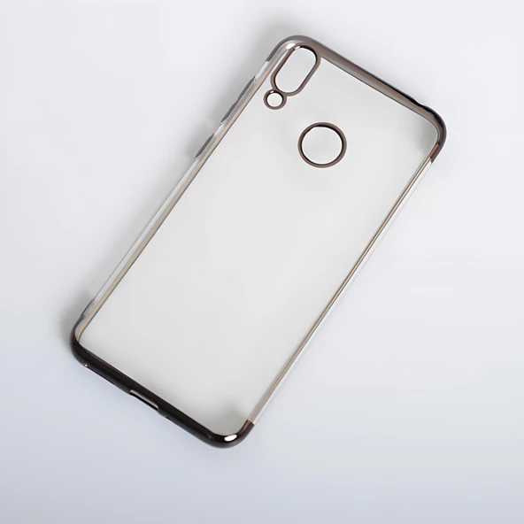 Huawei Honor 8C Kılıf Dört Köşeli Lazer Silikon Kılıf - Resim 2