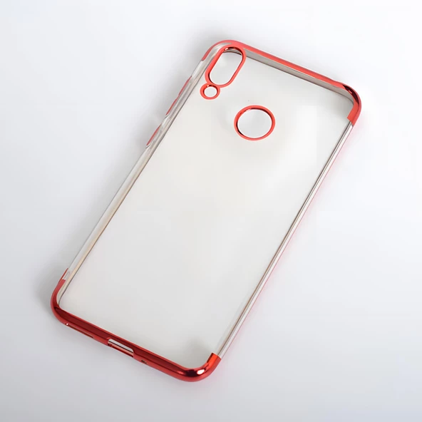 Huawei Honor 8C Kılıf Dört Köşeli Lazer Silikon Kılıf - Resim 5