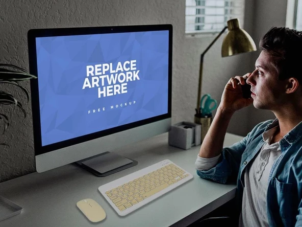 Insignia Flex 10.1" Uyumlu Kablosuz Bluetooth Şarj Edilebilir Klavye Mouse Seti - Sarı - Resim 3