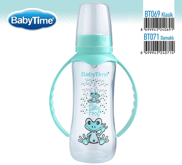 BabyTime PP Kulplu Biberon 250 ml 0-6 Ay