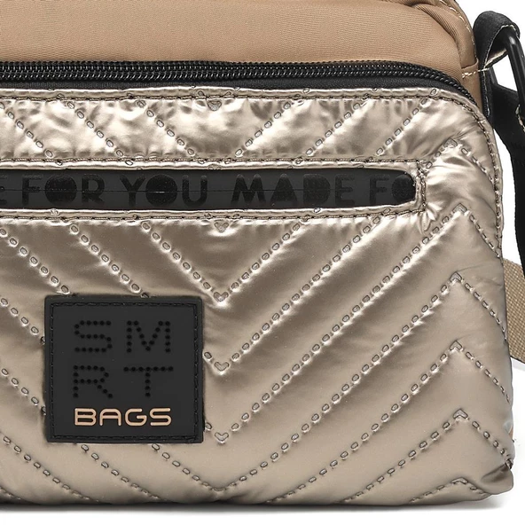 Smart Bags Parlak Kumaş Çapraz Askılı Kadın Postacı Çantası 3249 - 2