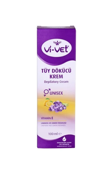 Vi-vet Tüy Dökücü Krem Vitamin E Unısex 100 ml