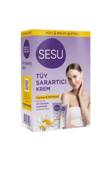 Sesu Tüy Sarartıcı Krem Papatya&Panthenol 35+18 gr