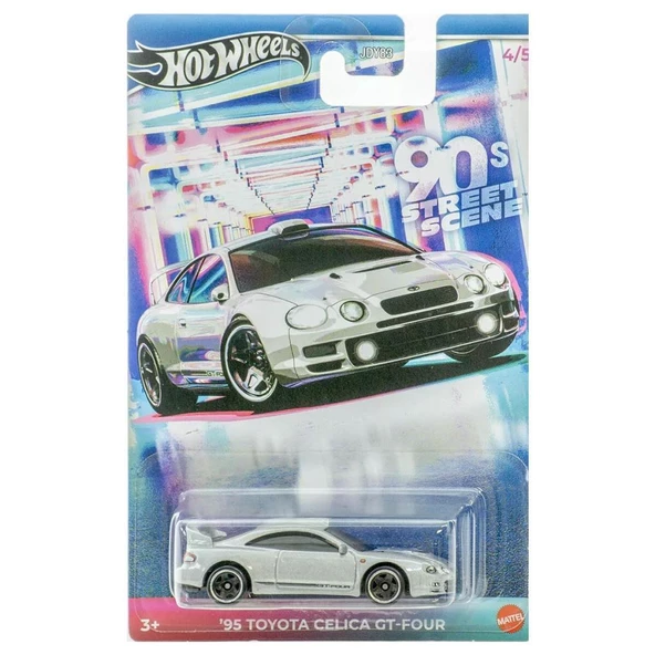 Hot Wheels 90 Lar Sokak Sahnesi Temalı Arabalar 95 TOYOTA CELICA GT-FOUR JCB60