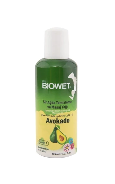 Biowet Sir Ağda Temizleme Yağı Avokado 125 ml