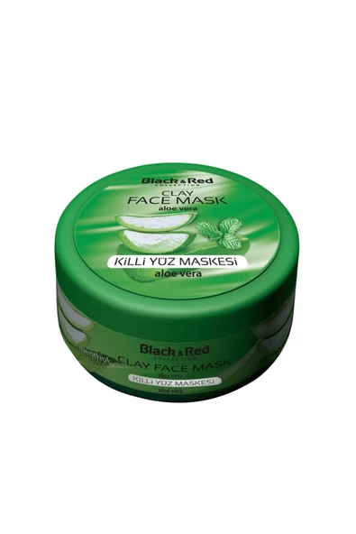 Black Red Clay Mask Aloevera Killi Yüz Maskesi 400 g