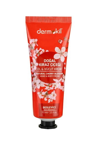 Dermokil Doğal Kiraz Çiçeği El Vücut Kremi 75 ml