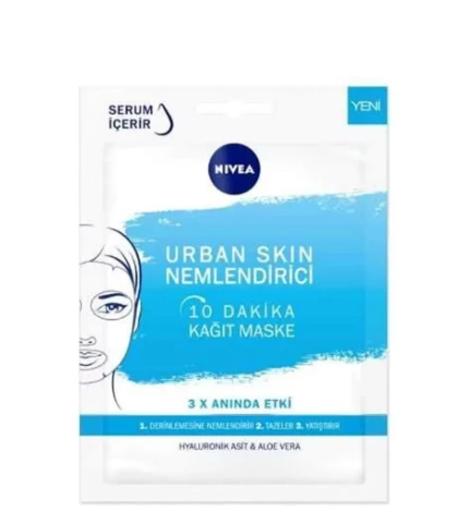 Nıvea Urban Skin Nemlendirici 10 Dakika Kağıt Maske