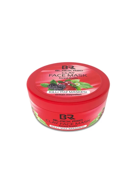 Black Red Clay Mask Forest Fruits Killi Yüz Maskesi Orman Meyveleri 400 g