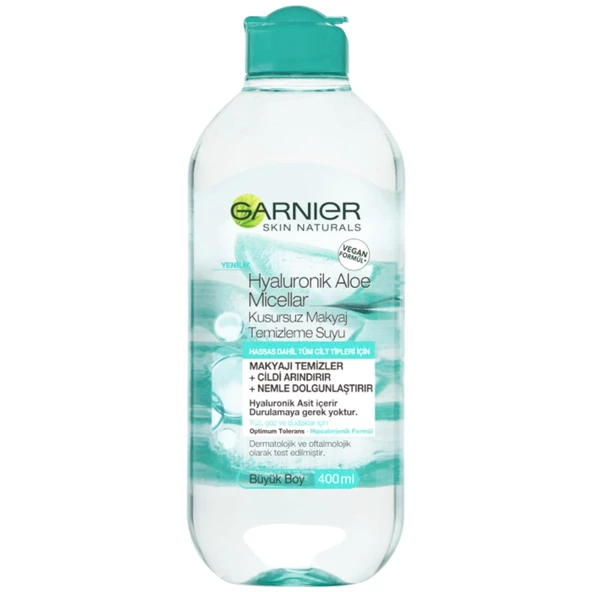 Garnier Hyaluronik Aloe Micellar Kusursuz Makyaj Temizleme Suyu 400 ml