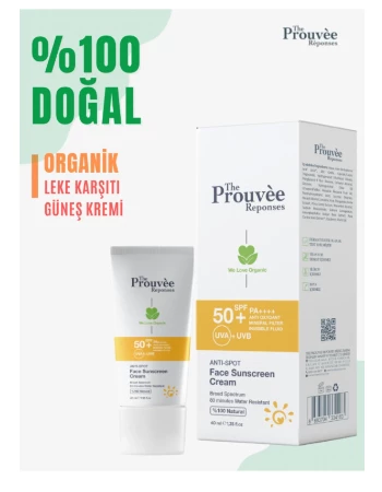 The Prouvee Reponses 50 Spf Leke Karşıtı Yüz Güneş Kremi 40 ML