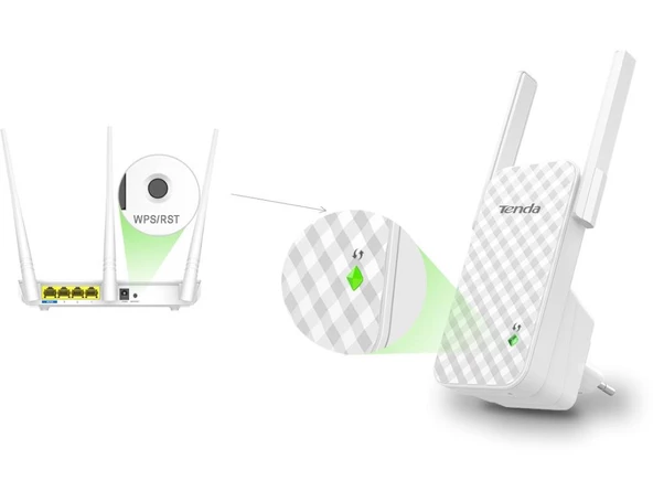 Tenda A9 300MBPS Access Point / Kablosuz-n Range Extender (Menzil Genişletici) - 3