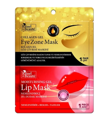 Rituel De Beaute Göz&Dudak Jel Maske Seti