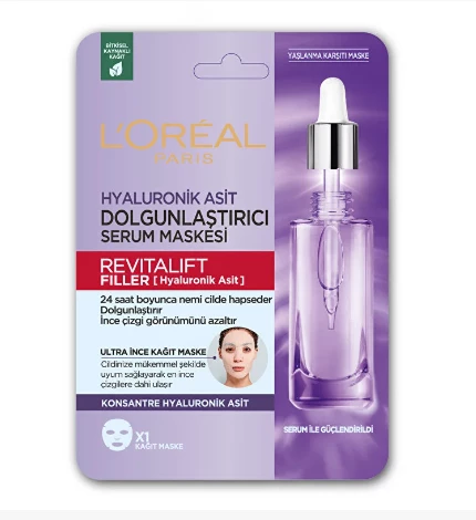 Loreal Paris Revitalift Filler Dolgunlaştırıcı Serum Maske