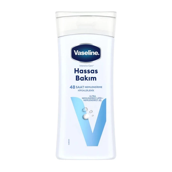 VASELINE Vücut Losyonu Hassas Bakım Kuru Çok Kuru ve Hassas Ciltler İçin 200 ml