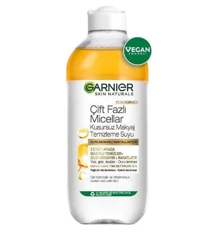 Garnier Çift Fazlı Micellar Kusursuz Makyaj Temizleme Suyu 400 ml