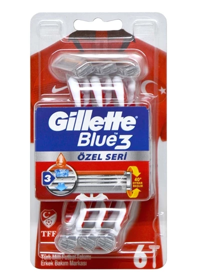 Gillette Blue 3 Tıraş Bıçağı 6'lı Blister Pride