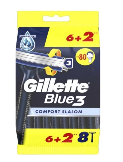 Gillette Blue 3 Tıraş Bıçağı 6 + 2 Comfort