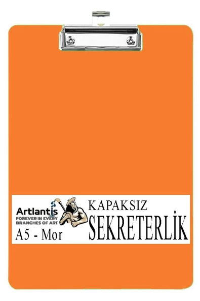 Sekreterlik Kapaksız A5 Küçük Boy 1 Adet Renkli Kapaksız Sekreterlik Klipsli Metal Mekanizmalı 80 Yaprak Kapasiteli Ofis - 7