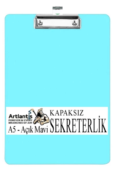 Sekreterlik Kapaksız A5 Küçük Boy 1 Adet Renkli Kapaksız Sekreterlik Klipsli Metal Mekanizmalı 80 Yaprak Kapasiteli Ofis