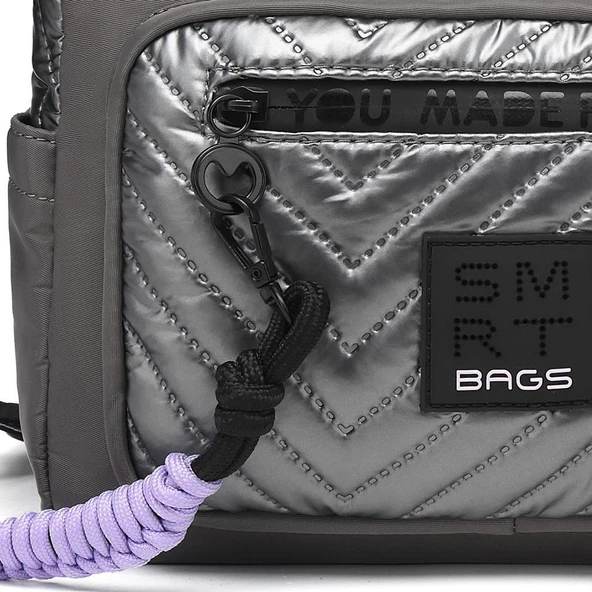 Smart Bags Parlak Kumaş Çapraz Askılı Kadın Postacı Çantası 3251 - 11