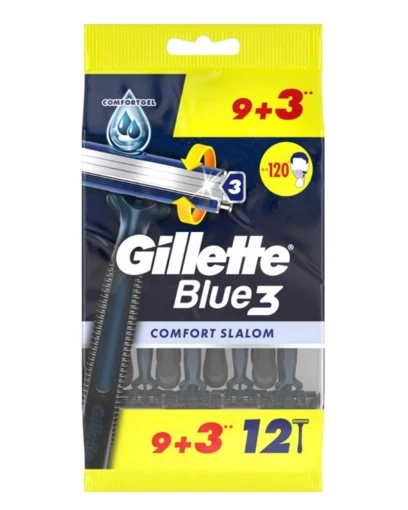 Gillette Blue 3 Tıraş Bıçağı 9 + 3 Comfort Slalom