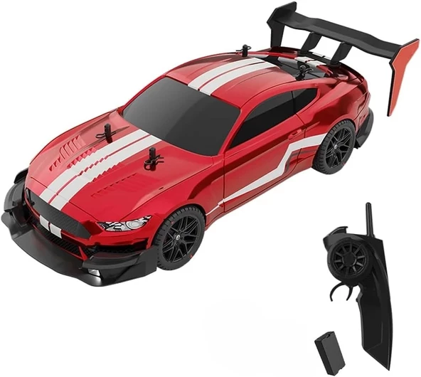 1:14 Hızlı Drift Şarjlı KIRMIZI 4x4 RC Uzaktan kumandalı Yarış Aracı 40 Km/s Hızında Hediyelik Oyuncak