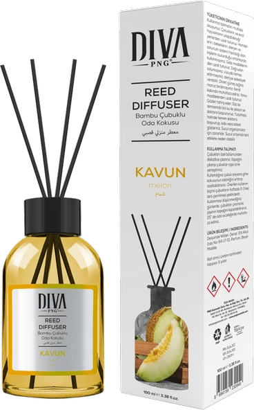 Diva PNG Kavun Oda Kokusu Bambu Çubuklu 100 ml