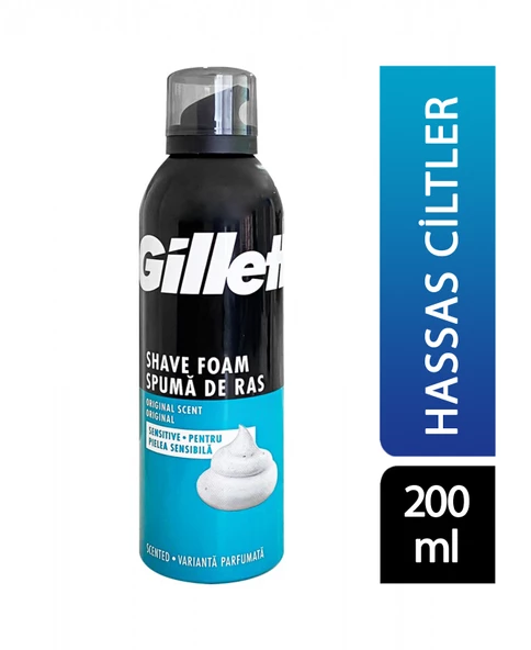 Gilette Hassas Orjinal Traş Köpüğü 200 ml