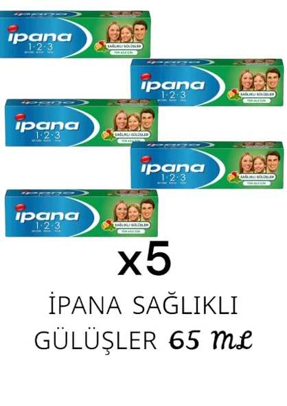 Ipana Sağlıklı Gülüşler Tüm Aile Için 65 ml x5 Adet