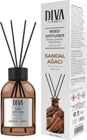 Diva PNG Sandal Ağacı Oda Kokusu Bambu Çubuklu 100 ml