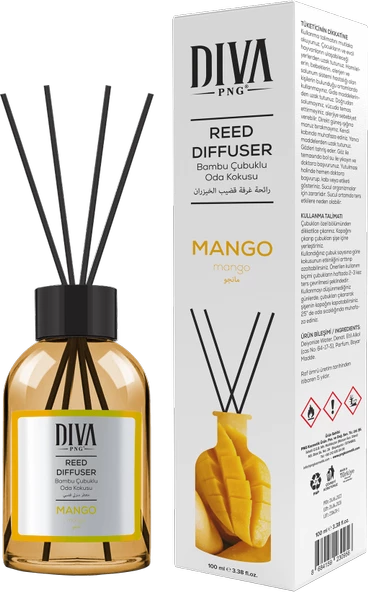 Diva PNG Mango Oda Kokusu Bambu Çubuklu 100 ml