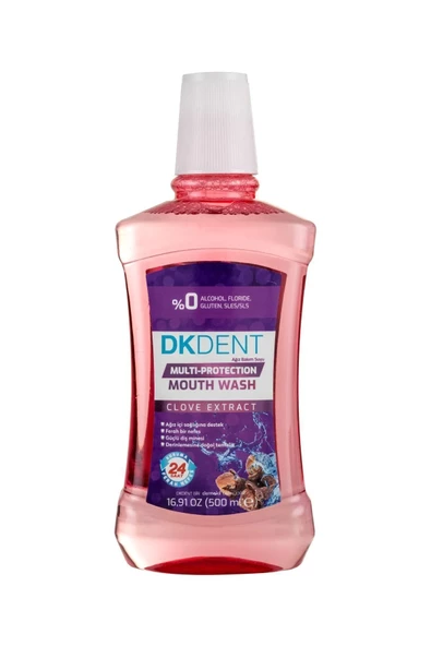 DKDENT Multı-Protectıon Clove Extract Karanfil Özlü Ağız Bakım Suyu 500 ml