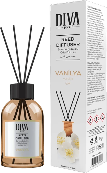 Diva PNG Vanilya Oda Kokusu Bambu Çubuklu 100 ml