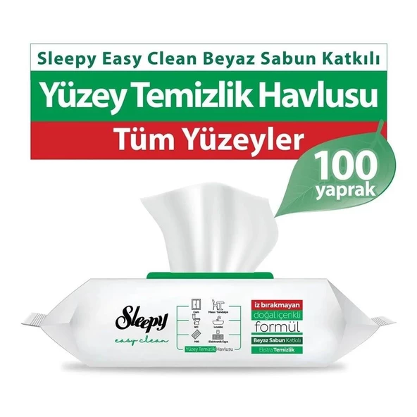 Sleepy Yüzey Temizlik Havlusu 100'lü