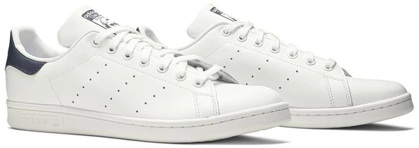 Adidas Stan Smith White Core Navy Spor Ayakkabı - Resim 8