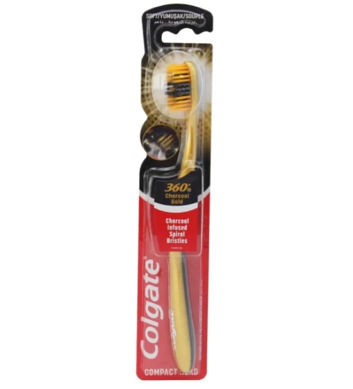 Colgate 360 Charcoal Gold Çok Yönlü Koruma Yumuşak Diş Fırçası