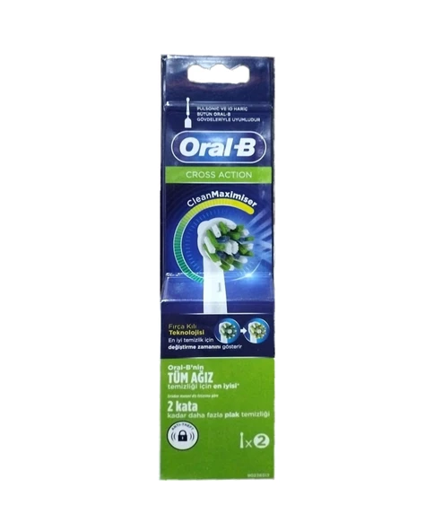 Oral-B Şarjlı Diş Fırçası Yedek Başlığı Cross Actıon 2'li