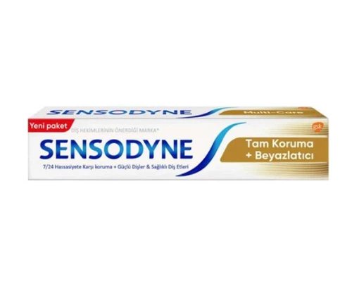 Sensodyne Tam Koruma+Beyazlatıcı 7/24 Hassasiyete Karşı Koruma+Güçlü Dişler&Sağlıklı Diş Etleri 50 ml