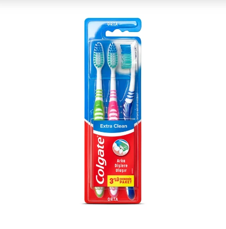 Colgate Extra Clean Orta Diş Firçasi 2+1