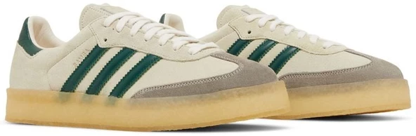 Adidas Clarks 8th Street Samba by Ronnie Fieg Chalk White Green Spor Ayakkabı - Resim 8