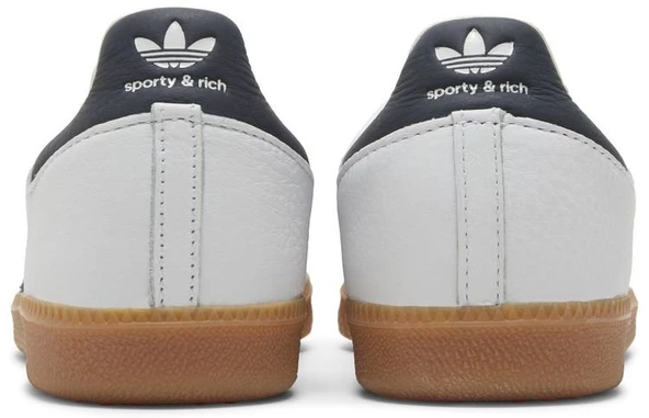 Adidas Samba x Sporty & Rich White Black Spor Ayakkabı - Resim 6