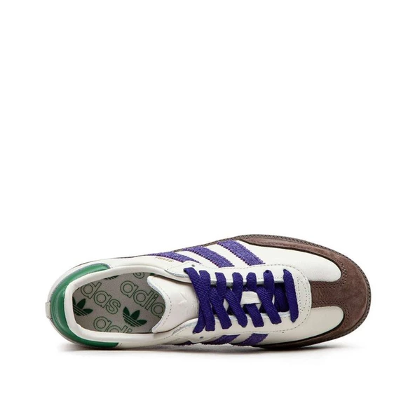 Adidas Samba OG Off White Core Purple Green Brown Spor Ayakkabı - Resim 5