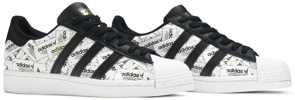 Adidas Superstar Label Collage Spor Ayakkabı - Resim 8
