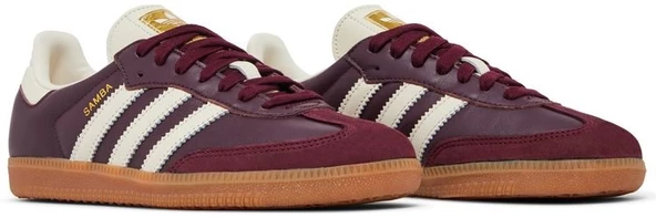 Adidas Samba OG Maroon Cream Womens Spor Ayakkabı - Resim 8